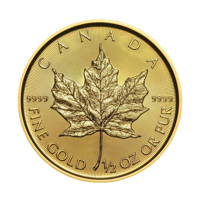 Münze Maple Leaf 1/2 Unze Rückseite