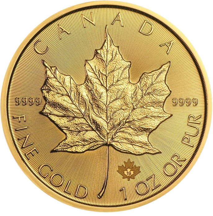 Münze Maple Leaf 1 Unze Rückseite