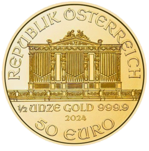 Wiener Philharmoniker 1/2 Unze Rückansicht