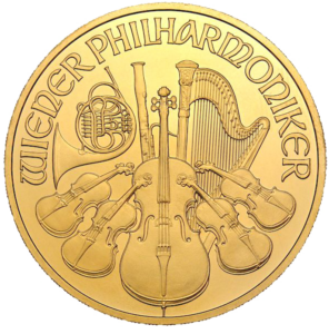 Wiener Philharmoniker 1 Unze Vorderansicht